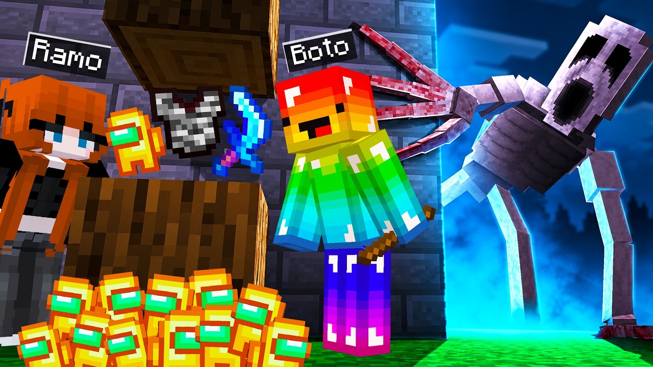 Minecraft HORROR, dar FIECARE BLOCK da ARME OP! 🤣