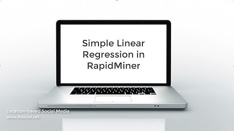 Simple Linear Regression in Rapidminer