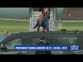 President biden arrives in st croix usvi