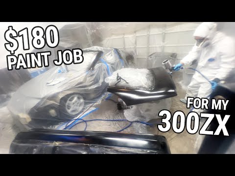 DIY Budget Car Paint Job in My Garage For My Nissan 300ZX! Restoration Part 9: Body Repair, Painting