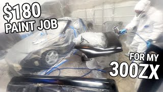 DIY Budget Car Paint Job in My Garage For My Nissan 300ZX! Restoration Part 9: Body Repair, Painting