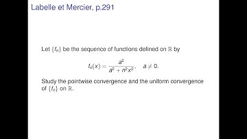 Analysis - Pointwise/uniform convergence of a sequence of functions
