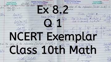 Ncert Exemplar, Ex 8.2, Q 1, Chapter 8, Introduction to Trigonometry & Its Applications, Class 10th