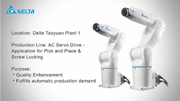 Industrial Robot-Application for Screw Locking | Delta Industrial Automation