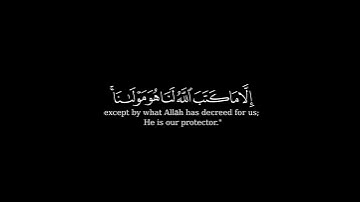 كرومة شاشة سوداء بصوت الشيخ #رعد_الكردي#سورة_التوبة