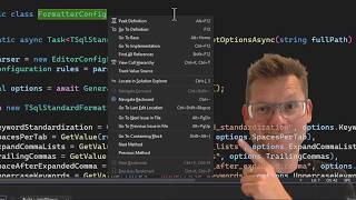 Use the hidden navigation menu in Visual Studio