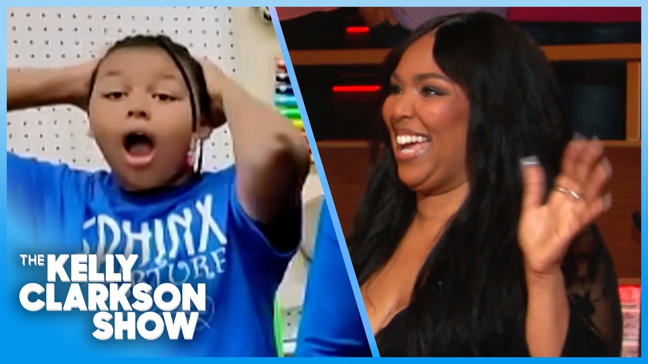 Lizzo Surprises Kids Music Program With Kelly Clarkson!