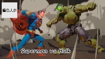 Superman Vs Hulk: The Immovable Object Meets the Unstoppable Force | stop-motion Animation |