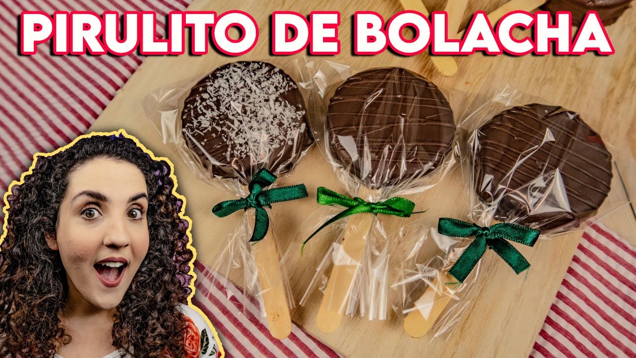 Pirulito de Bolacha Maria (Faça e Venda) | Pirulito de Biscoito Recheado