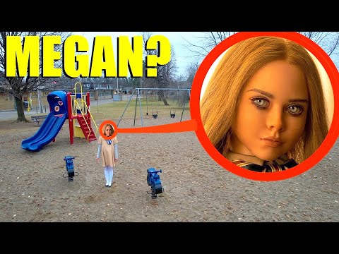 drone catches M3GAN Doll at haunted park (we found her!)