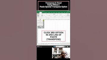 Transpose in Excel Using Ribbon | Paste Special Transpose Option