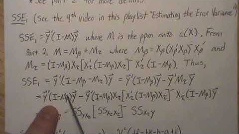 Balanced Incomplete Block Design (part 4/8): Sum of Squares Error and Partial F Test