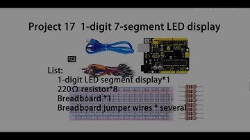 Super kit: 1-digit LED segment display