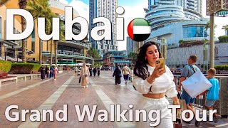 Dubai Grand Walking Tour of the City 4K 🇦🇪