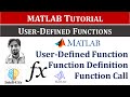 User Defined Functions in MATLAB | How to Create Functions in MATLAB