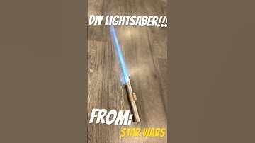 DIY Star Wars lightsaber!!! (From flashlight and broken reflective tube)