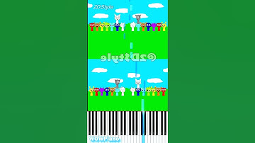 Wenda and Gray the ColorMixing Challenge - Rainbow Party Piano Tutorial