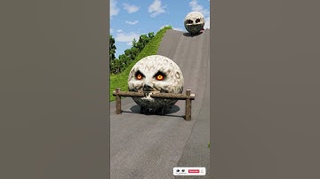 Colourful Moon Buses vs Low Pipes#4 BeamNG Drive #simulator #beamngdrive #bus