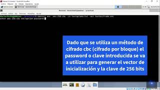 Criptografía y Blockchain: Criptografía simétrica con OpenSSL.