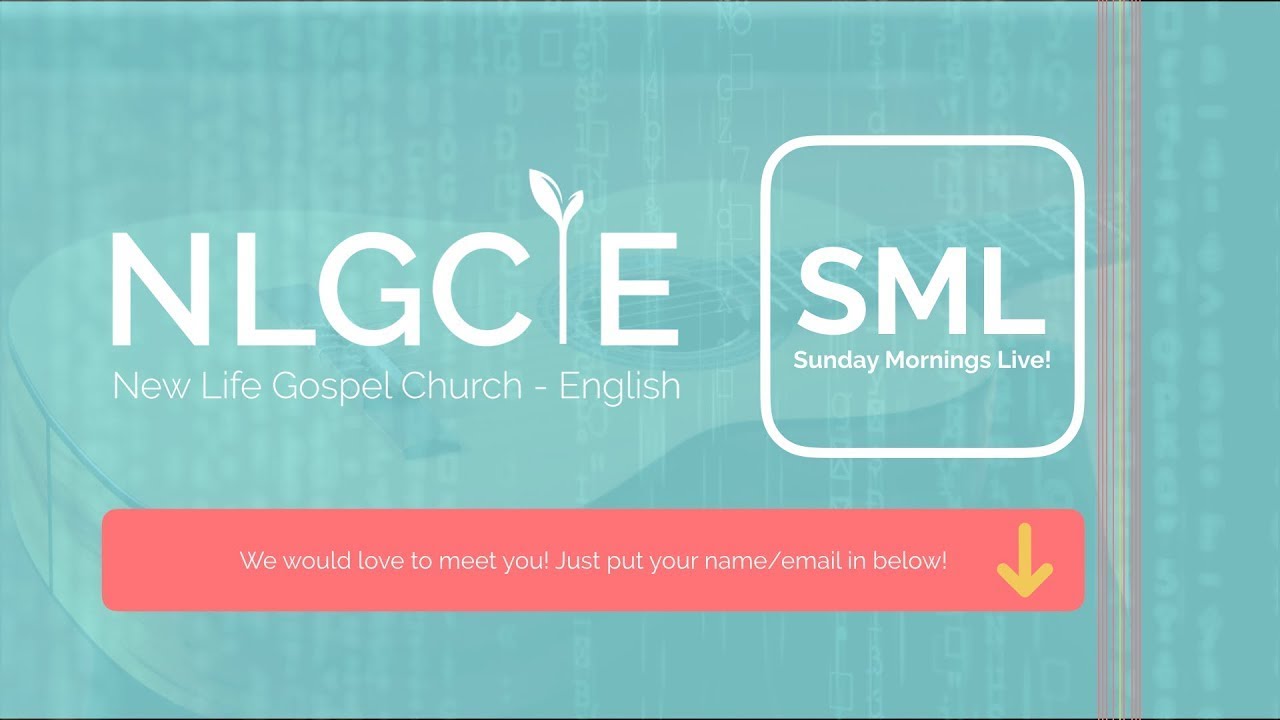 Welcome to the NLGC English Worship. Join us in person or online, as we worship our Lord together and hear his word.