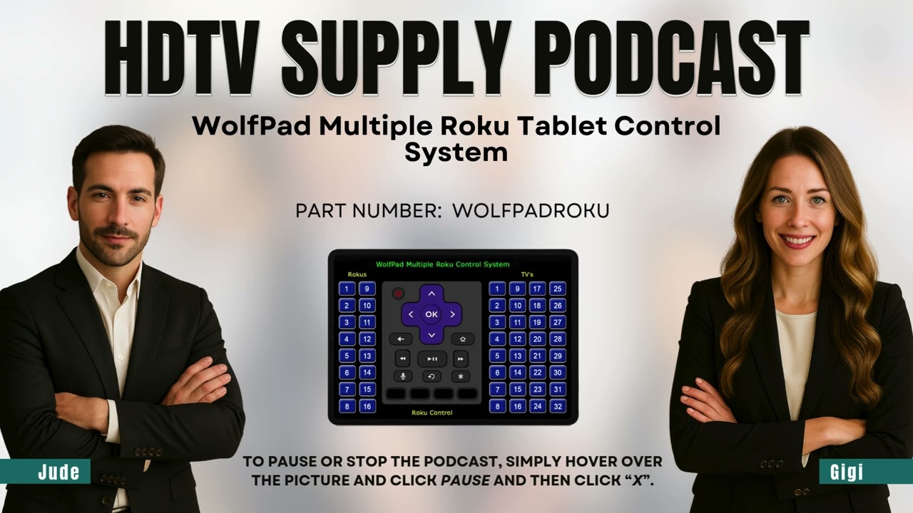 WolfPad Multiple Roku Tablet Control System
