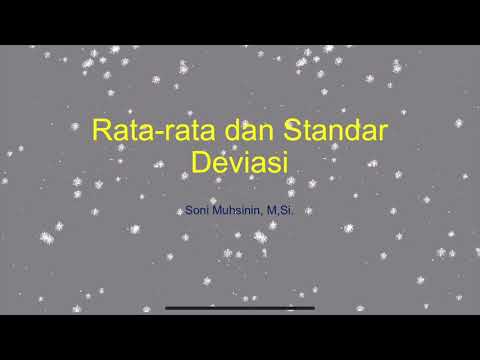 Rata-rata dan standar deviasi