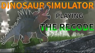 Dinosaur Simulator   Playing the recode and answering questions