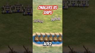 Siege Onagers vs Onager Ships | AOE2 #shorts
