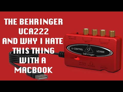 Behringer UCA222 USB Audio Interface with a Mac Review!