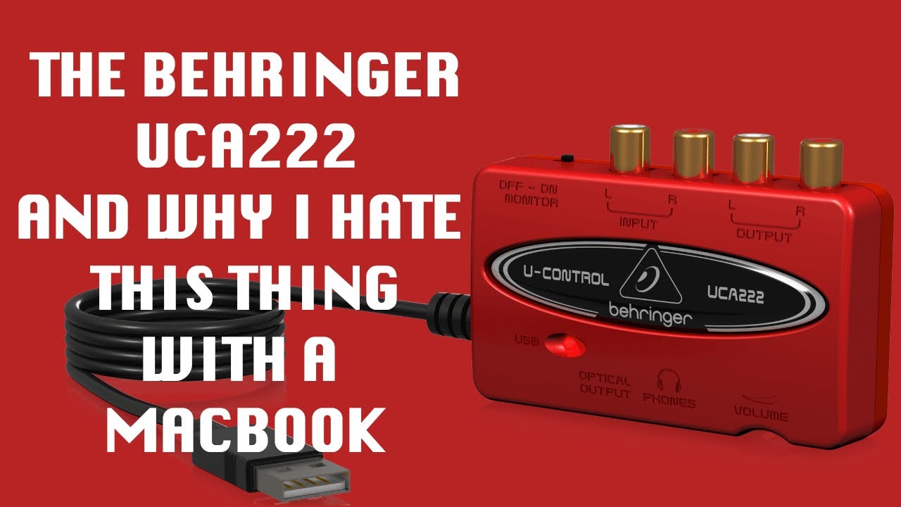 Behringer UCA222 USB Audio Interface with a Mac Review! - YouTube
