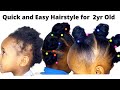 Easy hair style for toddler with short hair/ HairStyles for short Hair for girls / kids hairstyle