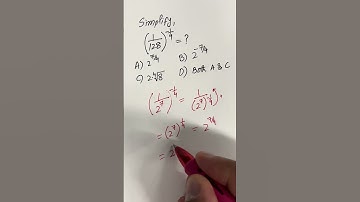 Exponent Math Simplification #exponenttricks #exponents #power #simplify #themathscholar23  #maths