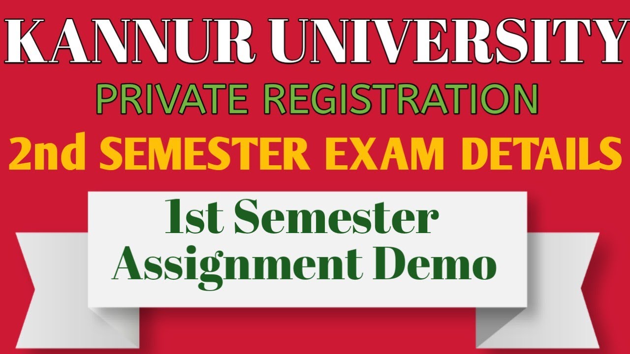 kannur university private registration assignment question paper