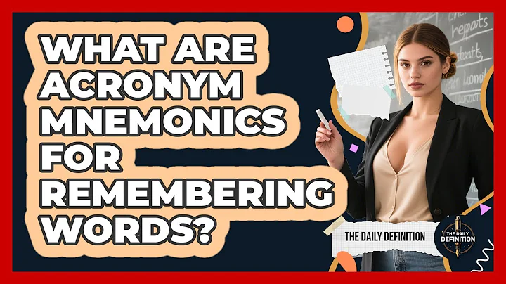 What Are Acronym Mnemonics For Remembering Words?