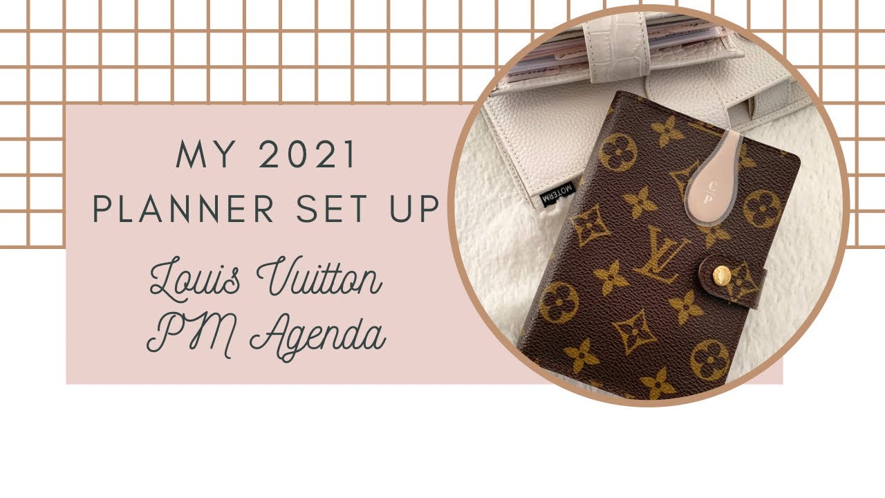 2021 Louis Vuitton PM Agenda Set Up, Pocket Planner