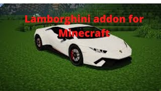 Lamborghini car mod addon for Minecraft screenshot 2