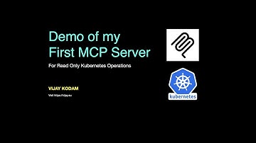 Demo of my First MCP Server for Kubernetes