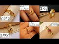 Latest  gold rings with weight and price