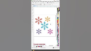 How to Create Snow Flakes in Corel Draw #graphicdesign  #snowflakes  #coreldraw