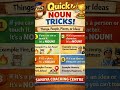 Noun tricks #education #study #englishgrammar