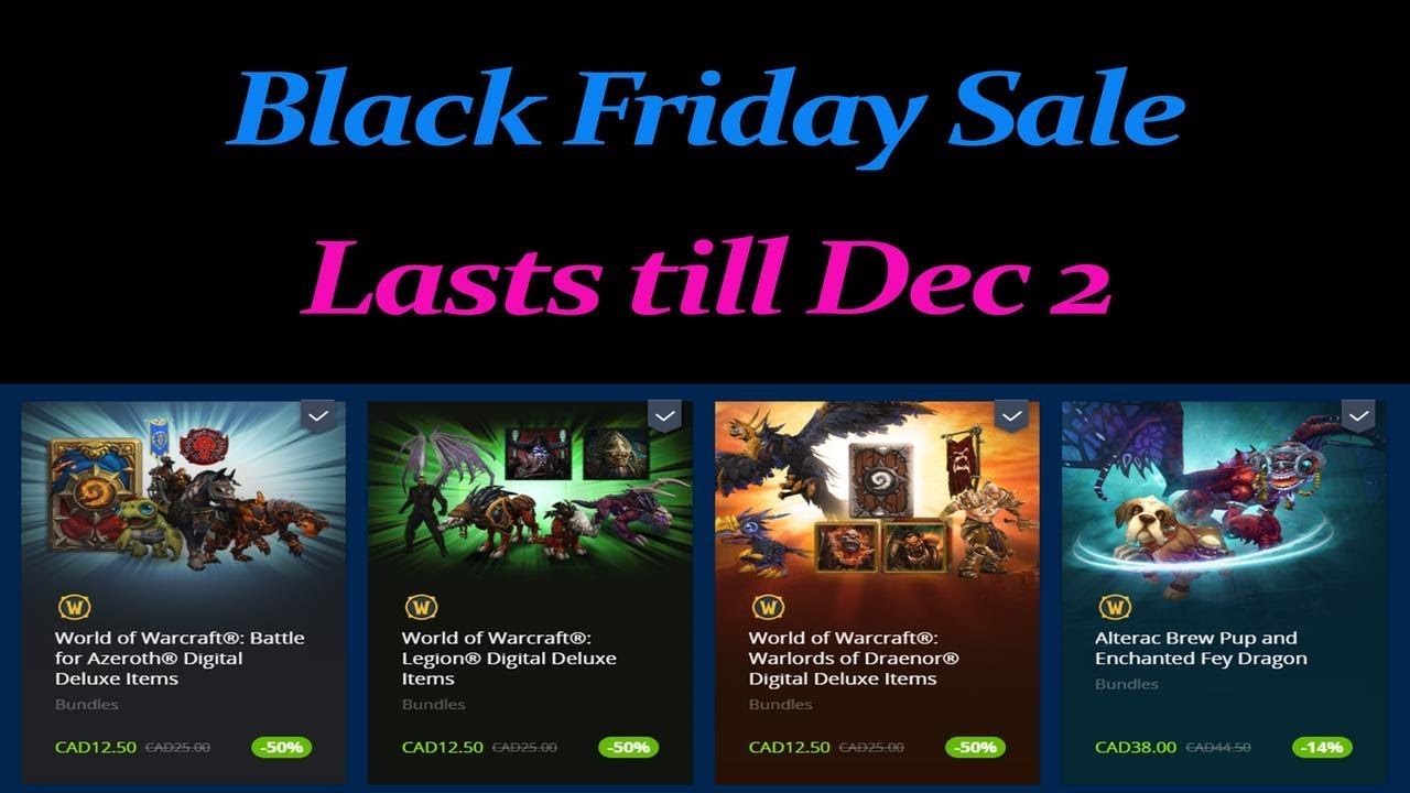 World Of Warcraft - Black Friday Sale