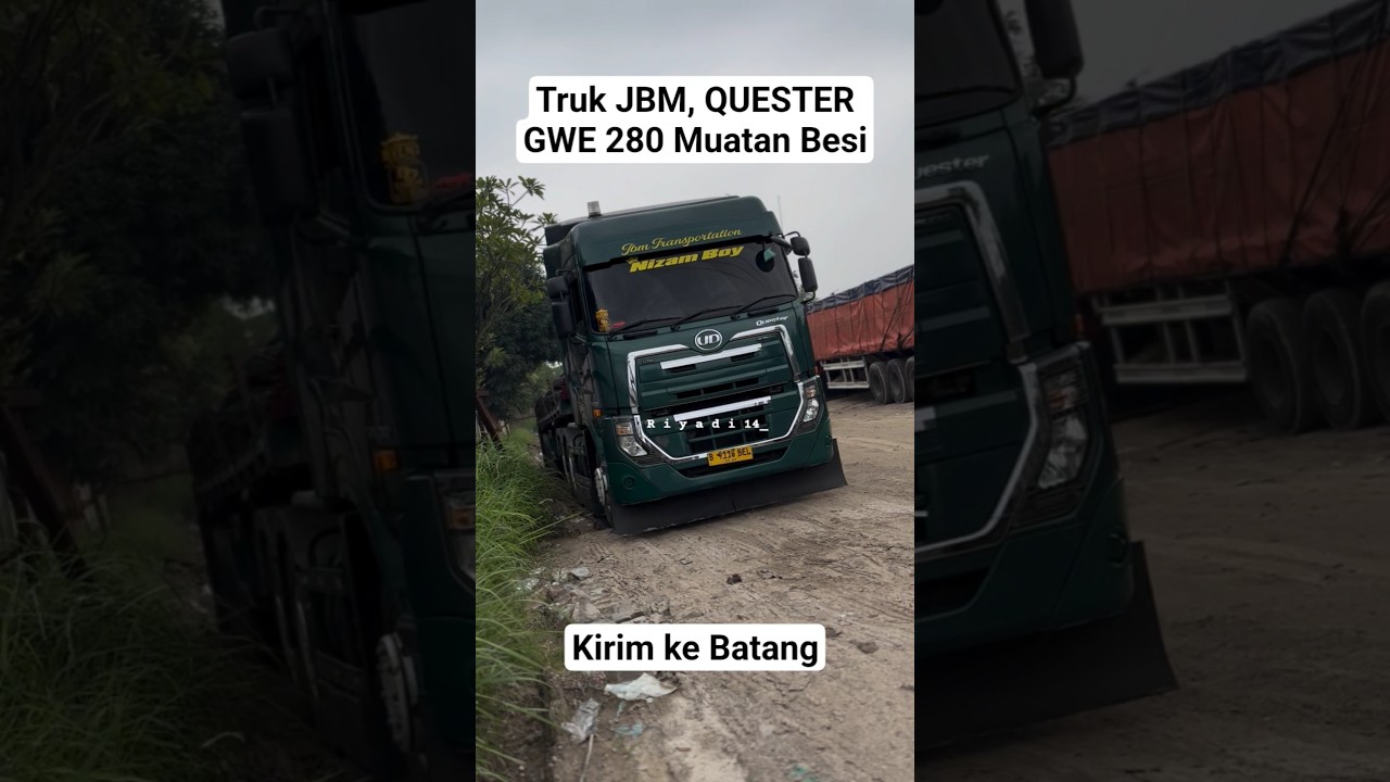 Truk Quester gwe 280, keluar dari garasi jbm