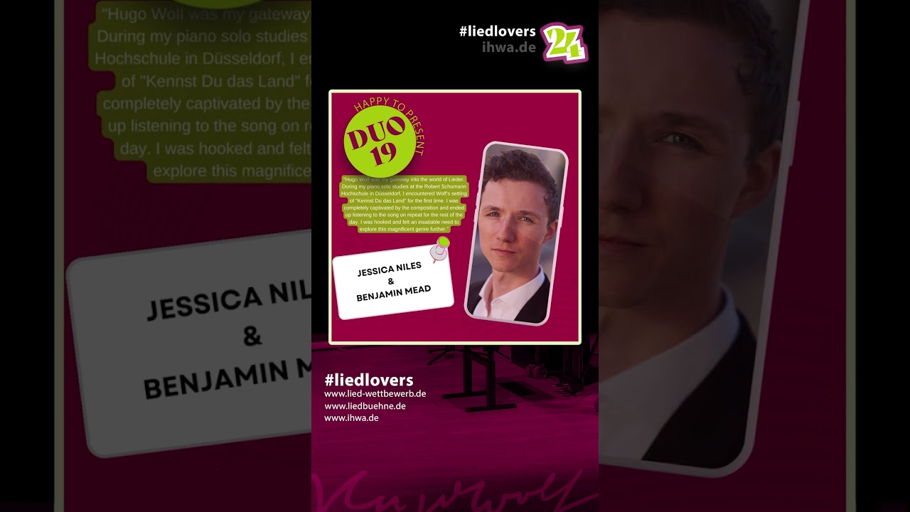 👋 Duo19: Jessica Niles & Benjamin Mead | WELCOME LiedLOVERS 👏
