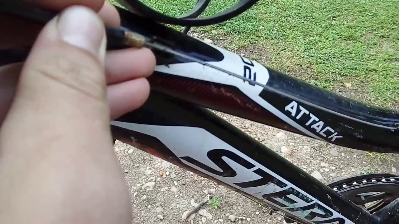 Слетел провод тормоза на велосипеде починим! - YouTube