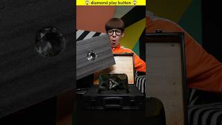 DIAMOND BUTTON EXPERIMENT|| real diamond inside award||? dimond playbutton shortsfeed