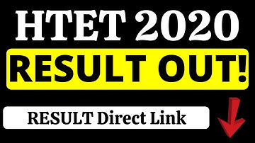 HTET result 2020 Haryana, Direct Link