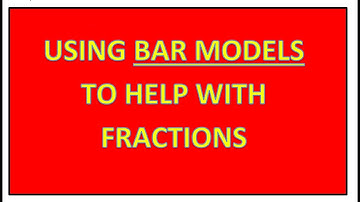 Using bar modelling to help with fractions of quantities
