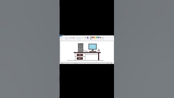 Transform Your Workspace: Stunning DIY Computer Table Design #drawing