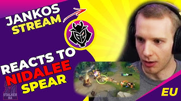 G2 Jankos Reacts to His Nidalee Spear Fail [FUNNY]