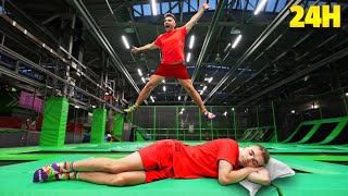 spędziliśmy 24H w PARKU TRAMPOLIN